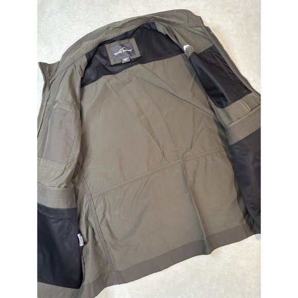 Eddie Bauer Mens XLarge XL Multi-Pocket Vest Outdoors Gilet Fishing Utility Gray - Picture 5 of 9